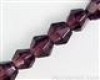 Deep Plum Bicone Glass Crystals 4mm