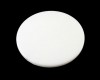 White Acrylic Flat Round Beads 31mm