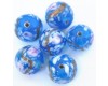 Blue Mosaic Beads - 20 pcs