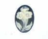 Black Floral Cameo