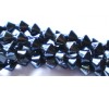 Fire Polished 8mm Rondel - Haemetite finish - 30 pcs