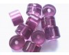 Fire Polished 6mm x 8mm Wheel - Amethyst