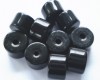 Fire Polished 6mm x 8mm Wheel - Black
