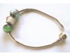 European Style Bracelet Set with 3 Lampwork Glass Charms
