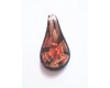 Gold Sand Drop Pendant - Orange
