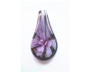 Gold Sand Drop Pendant - Pink