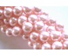Pink Glass Pearls 10mm