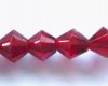 Ruby AB Bicone Glass Crystals 6mm - Strand