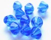 Sapphire Bicone Glass Crystals 6mm