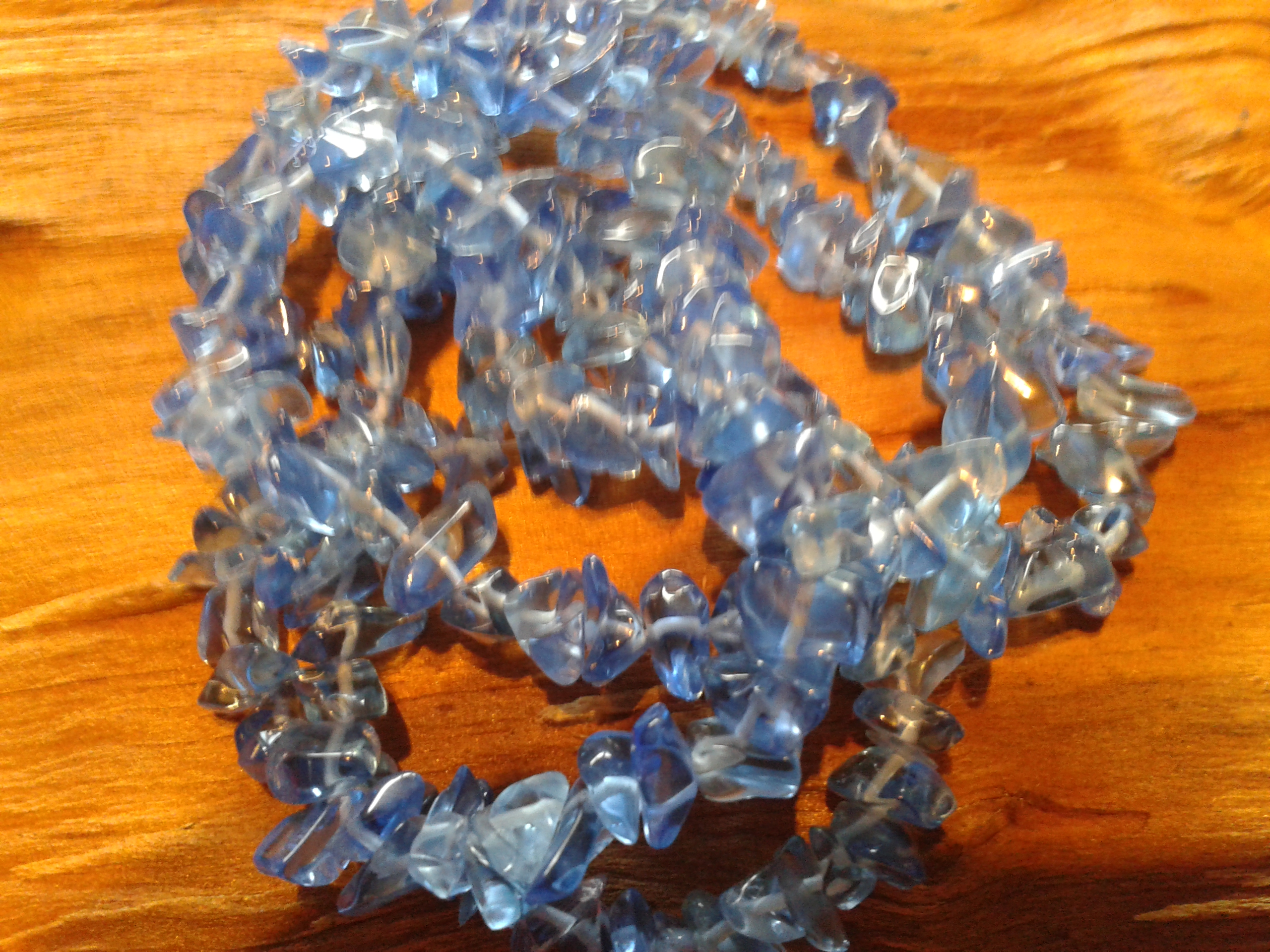 Glass Chip Blue Med Size
