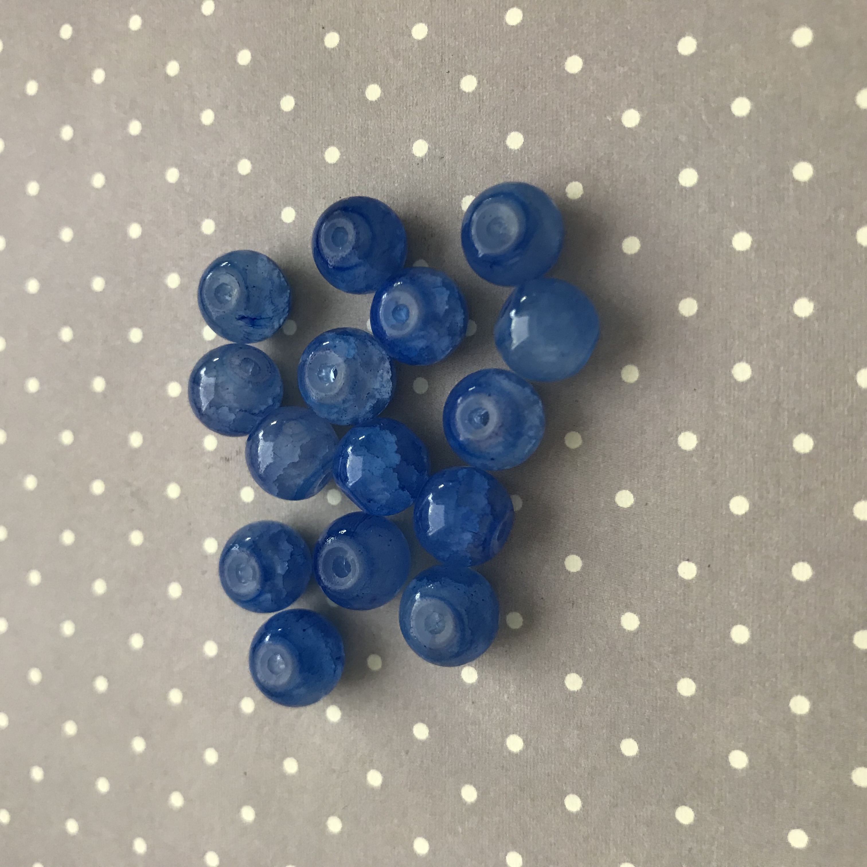 Glass Opaque Periwinkle 8mm Beads