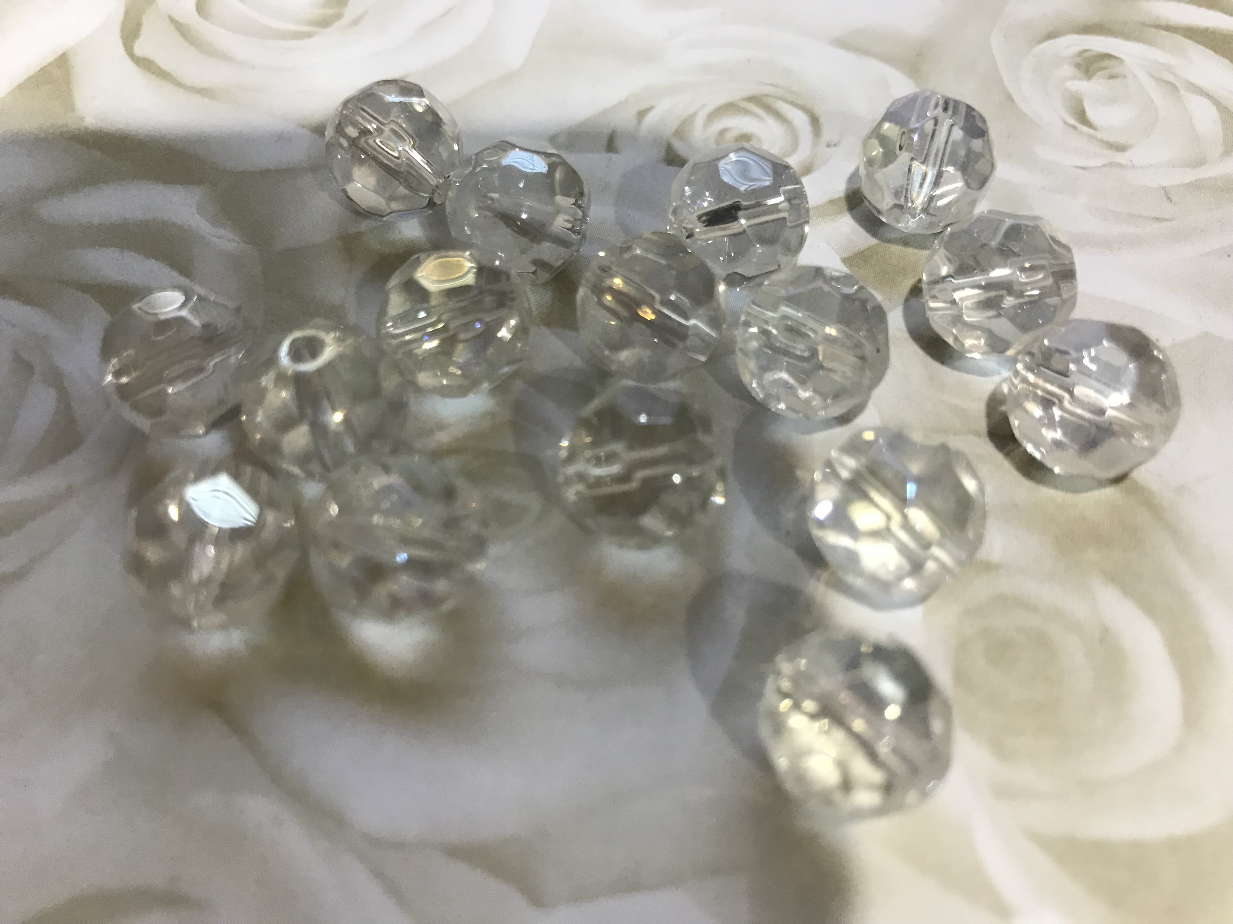 Clear AB Faceted Glass Crystal 10mm