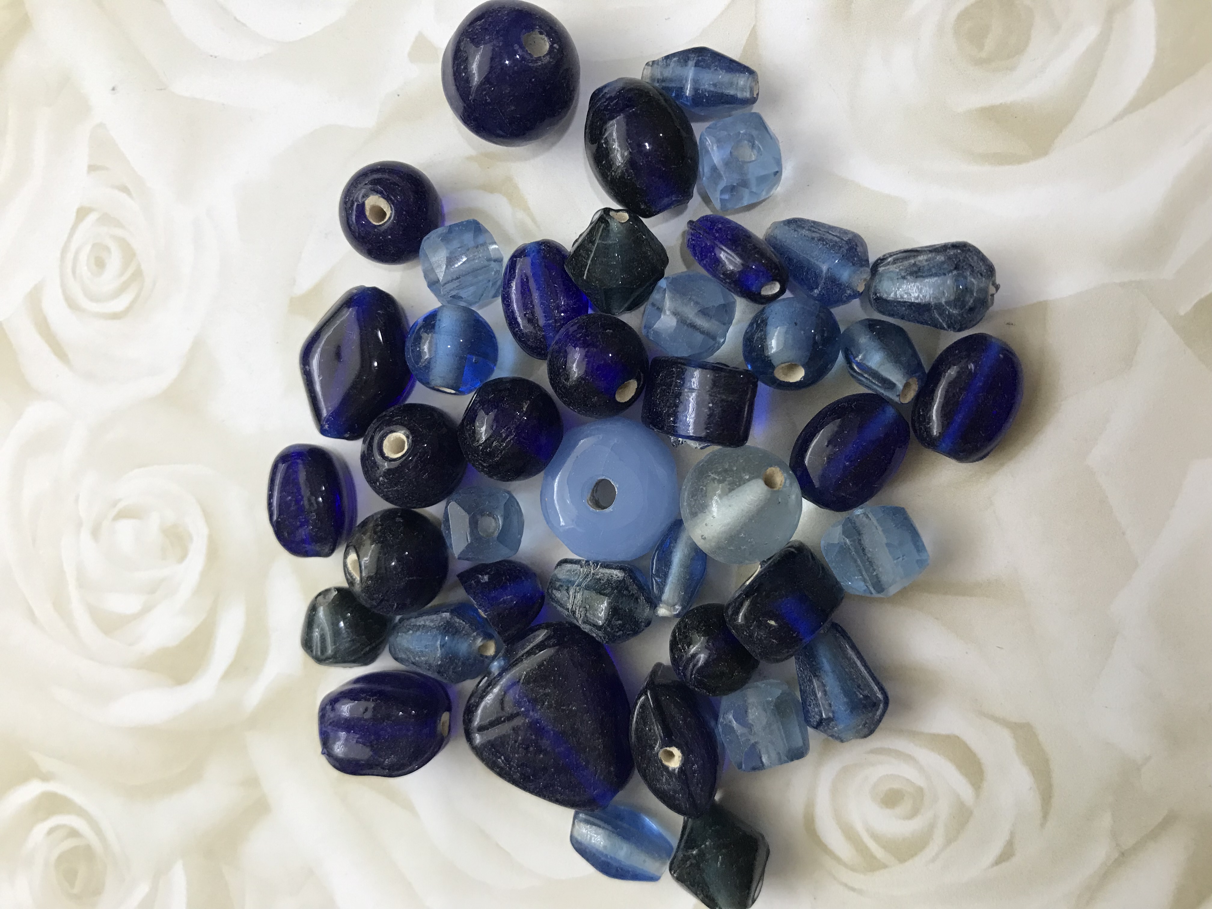 Blue Plain Indian Glass Mix