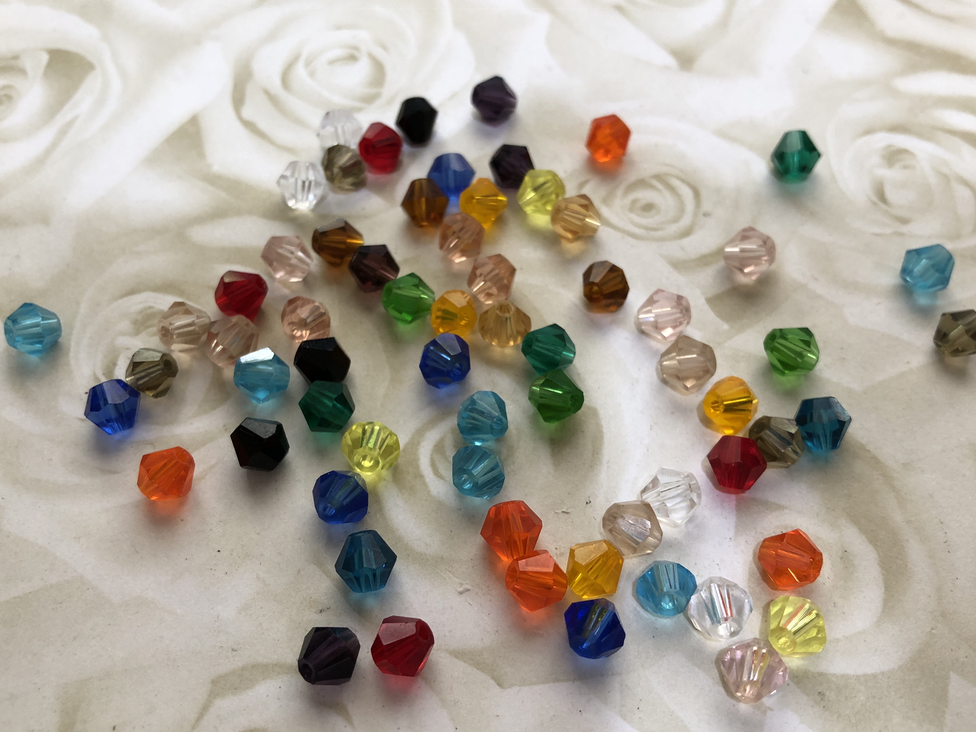 Glass 6mm Bicone Mix