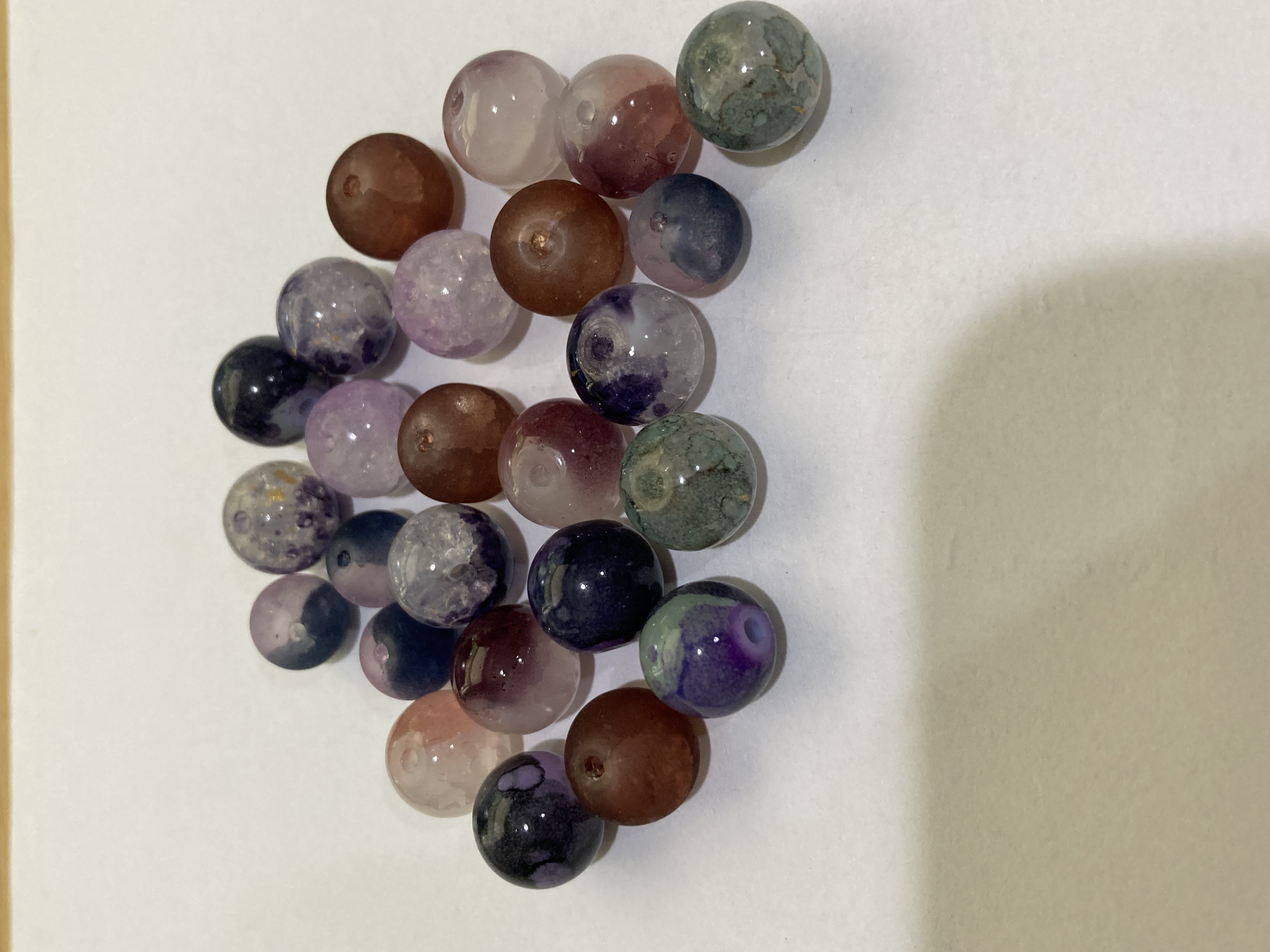 Glass Earthy Toned 8-10mm Bead Mix