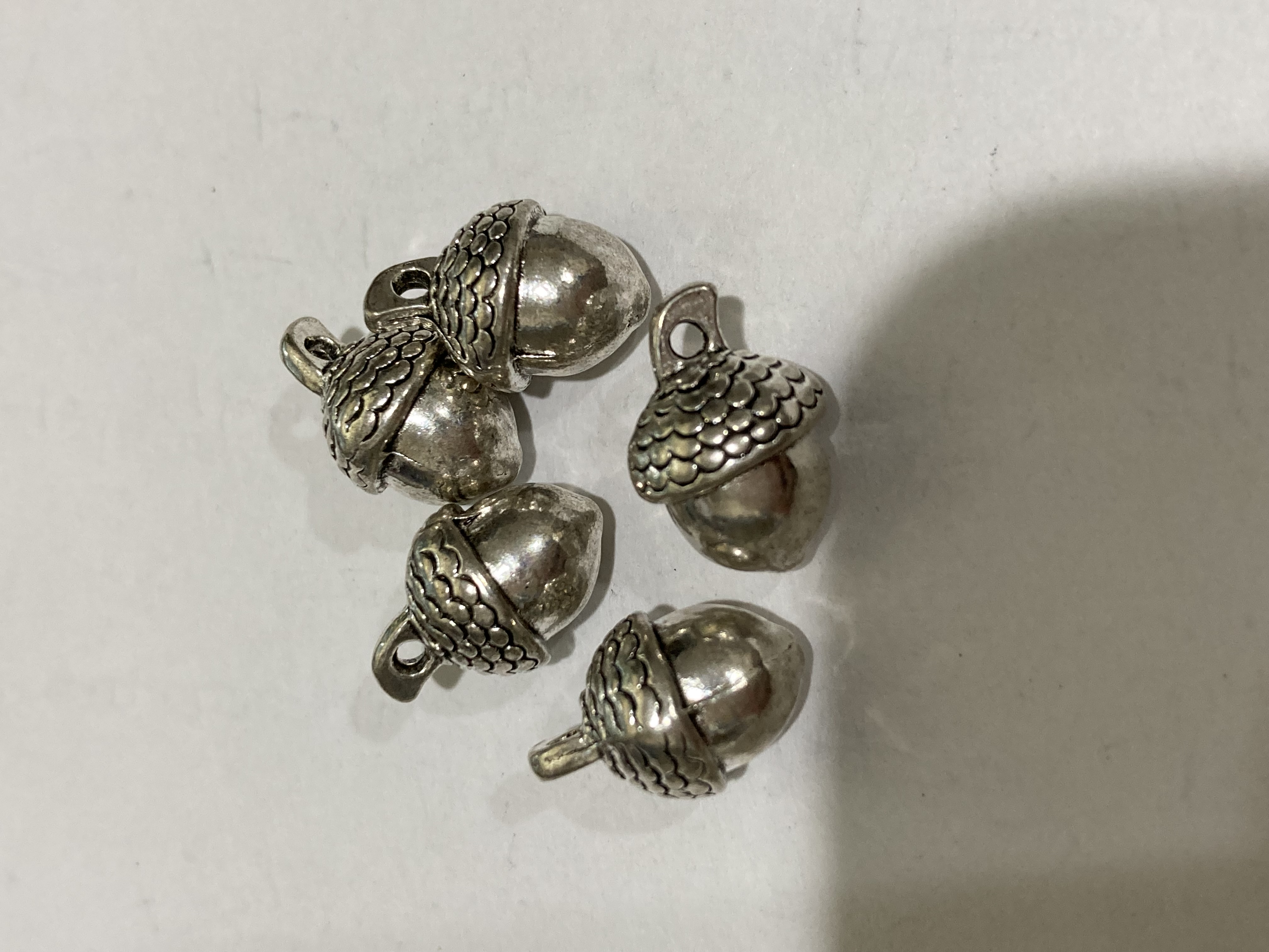 Tibetan Silver Solid A12mm Acorn Charms