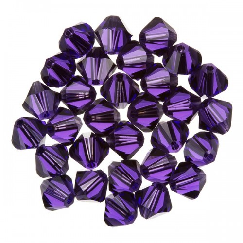 Swarovski Crystal Purple Velvet 6mm Bicone