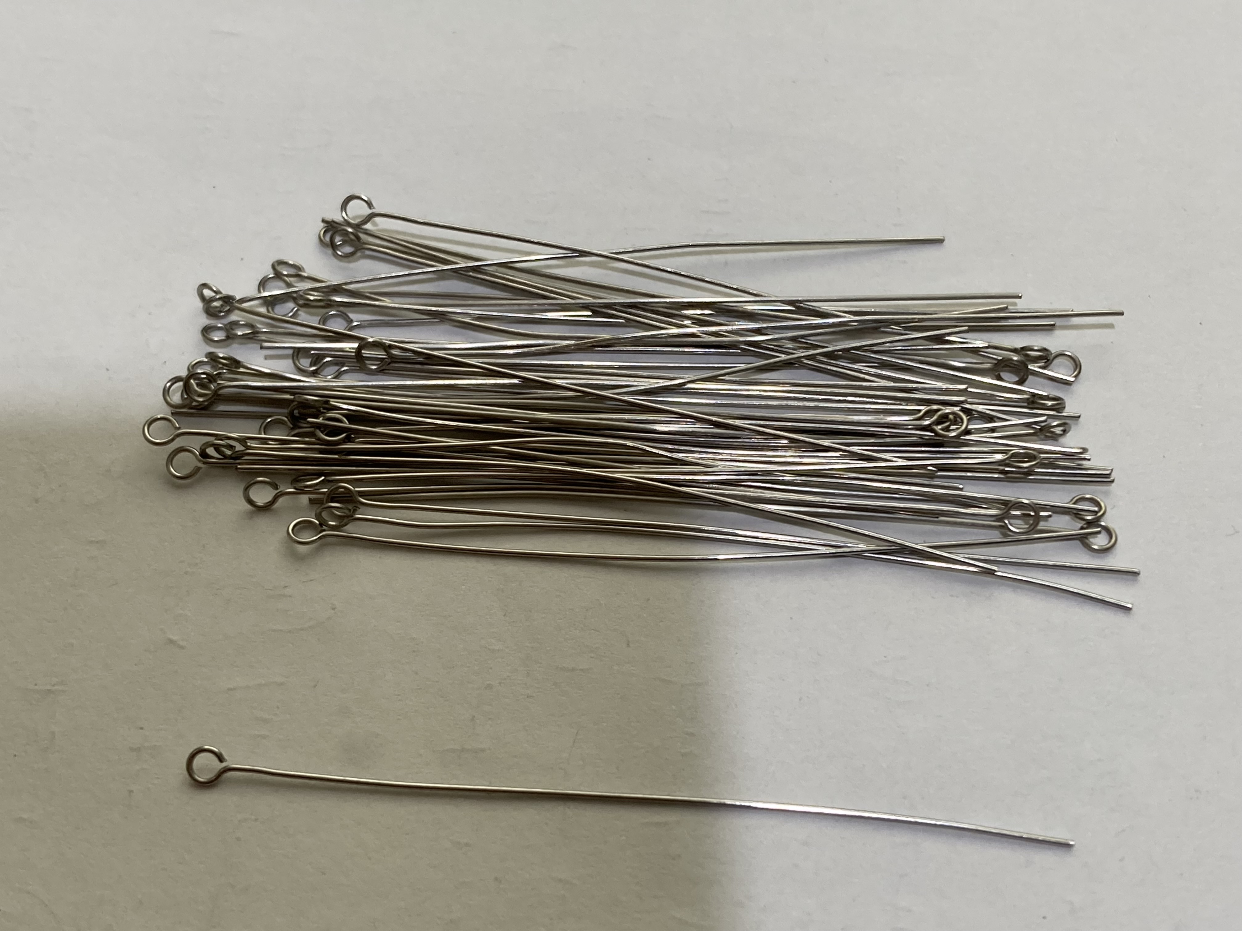 Stainless Steel Long Eye Pins 7cm
