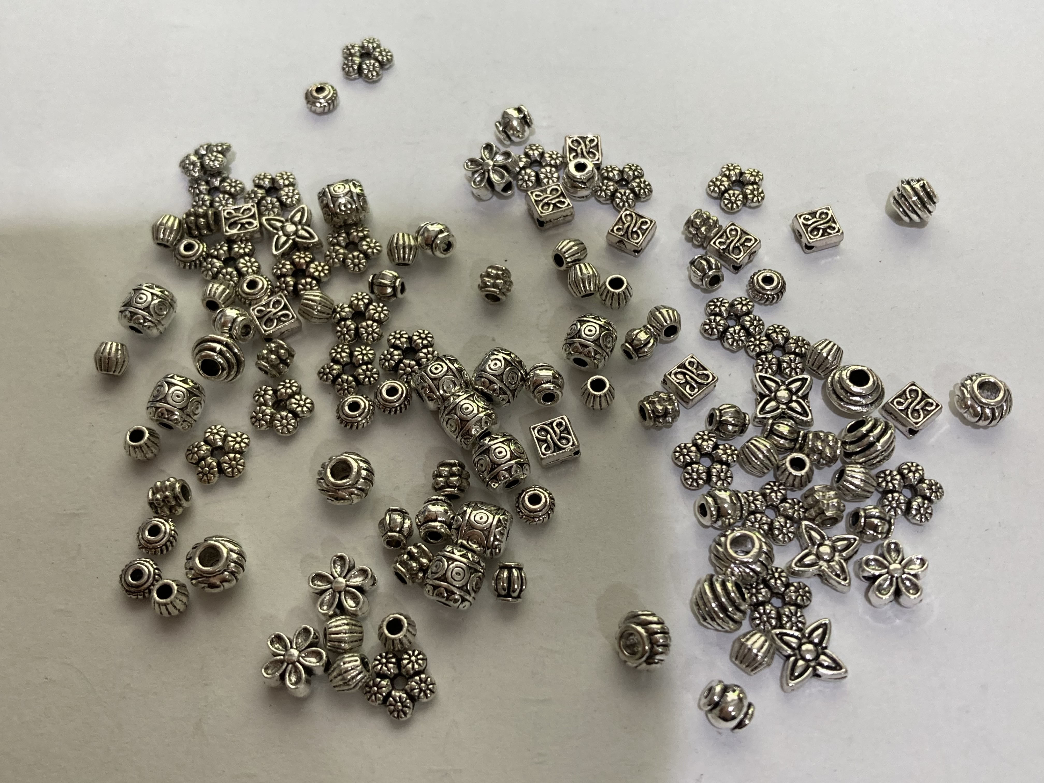 Tibetan Silver 4-7mm Filler Bead Mix