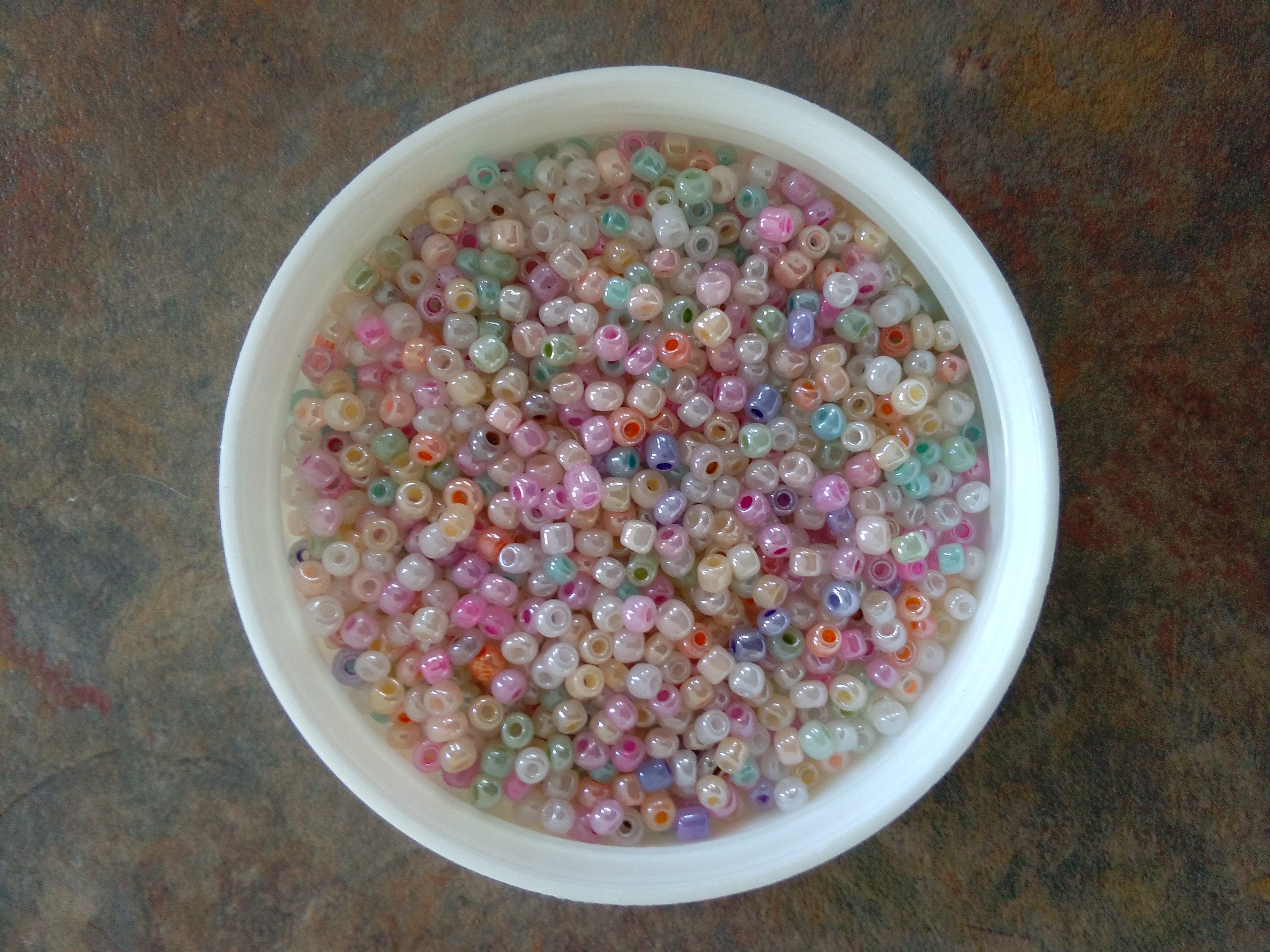Rainbow Pastel 8/0 Seed Beads