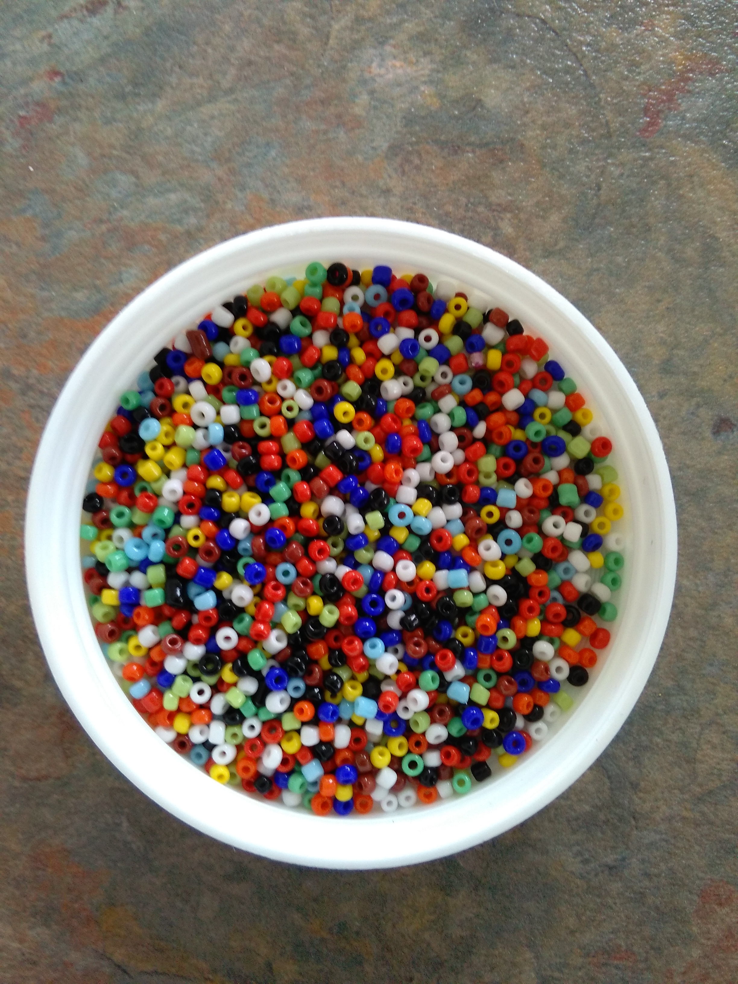 Mixed Colours 12/0 Seed Beads