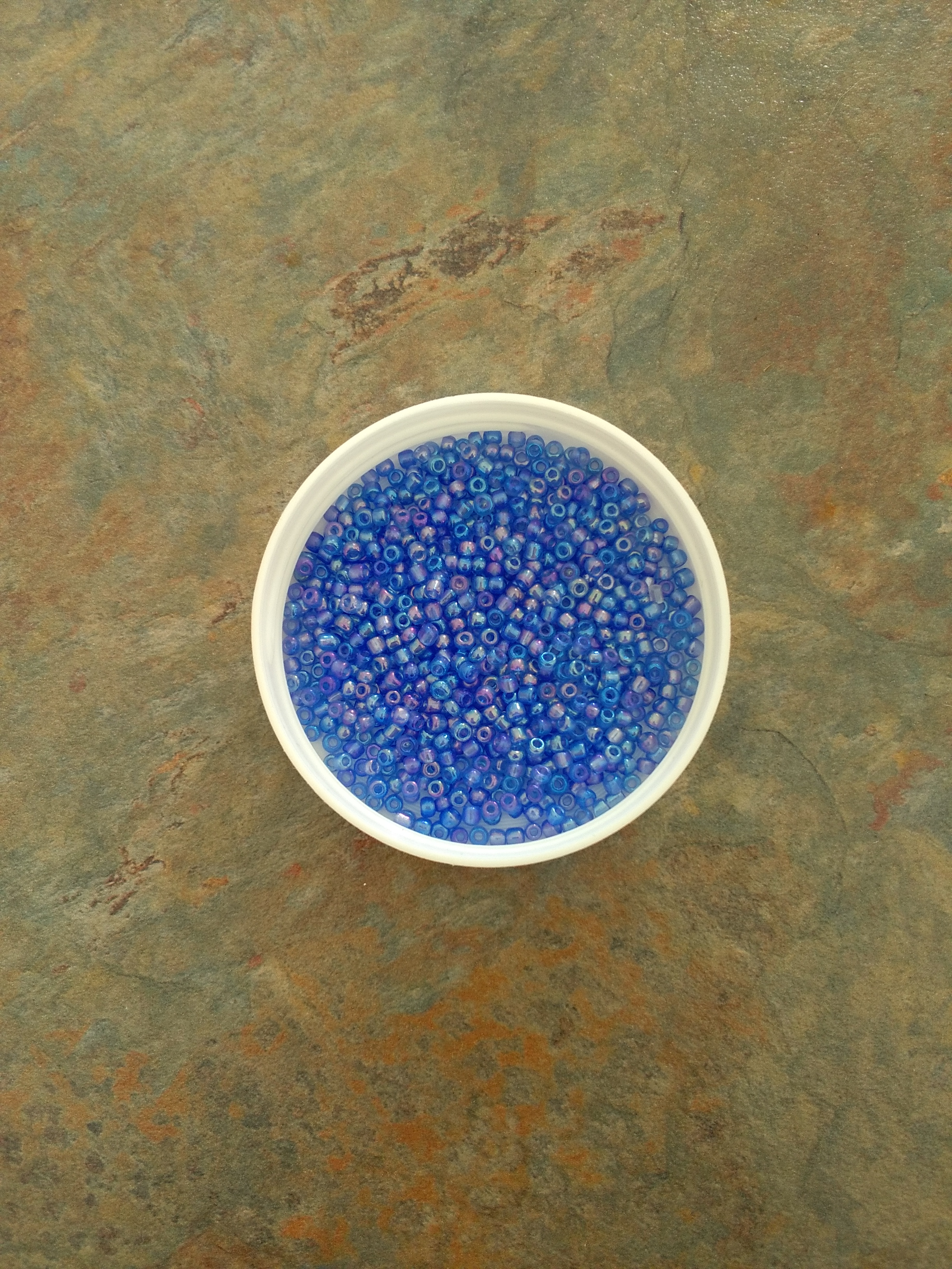 Rainbow Blue 8/0 Seed Beads