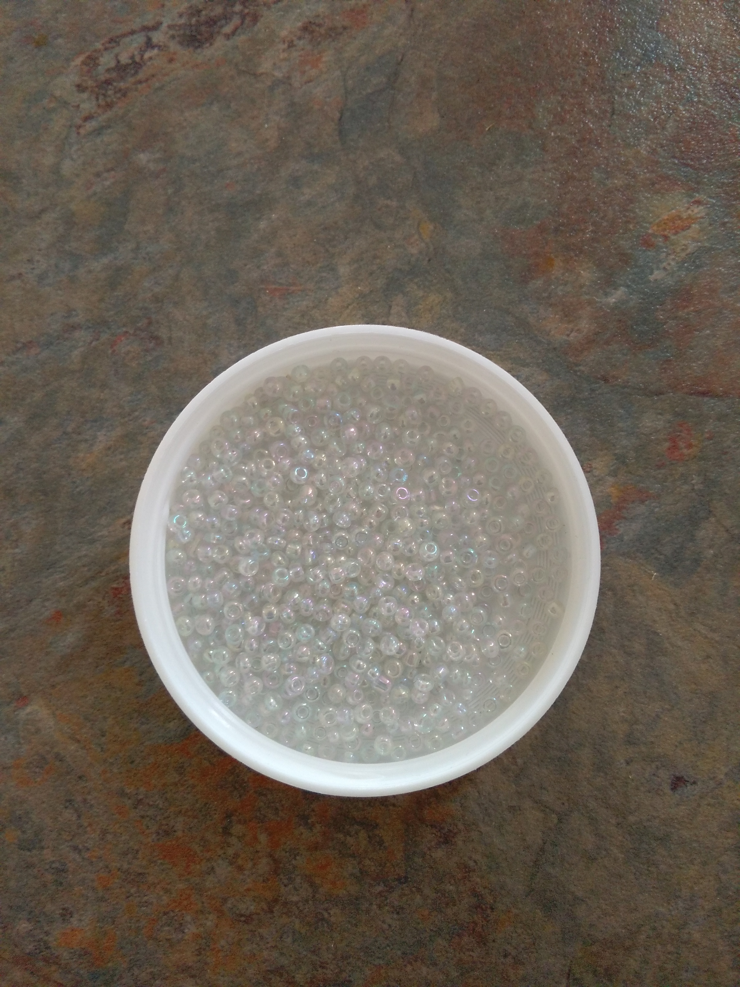 Clear Pearl AB Colour 8/0 Seed Beads