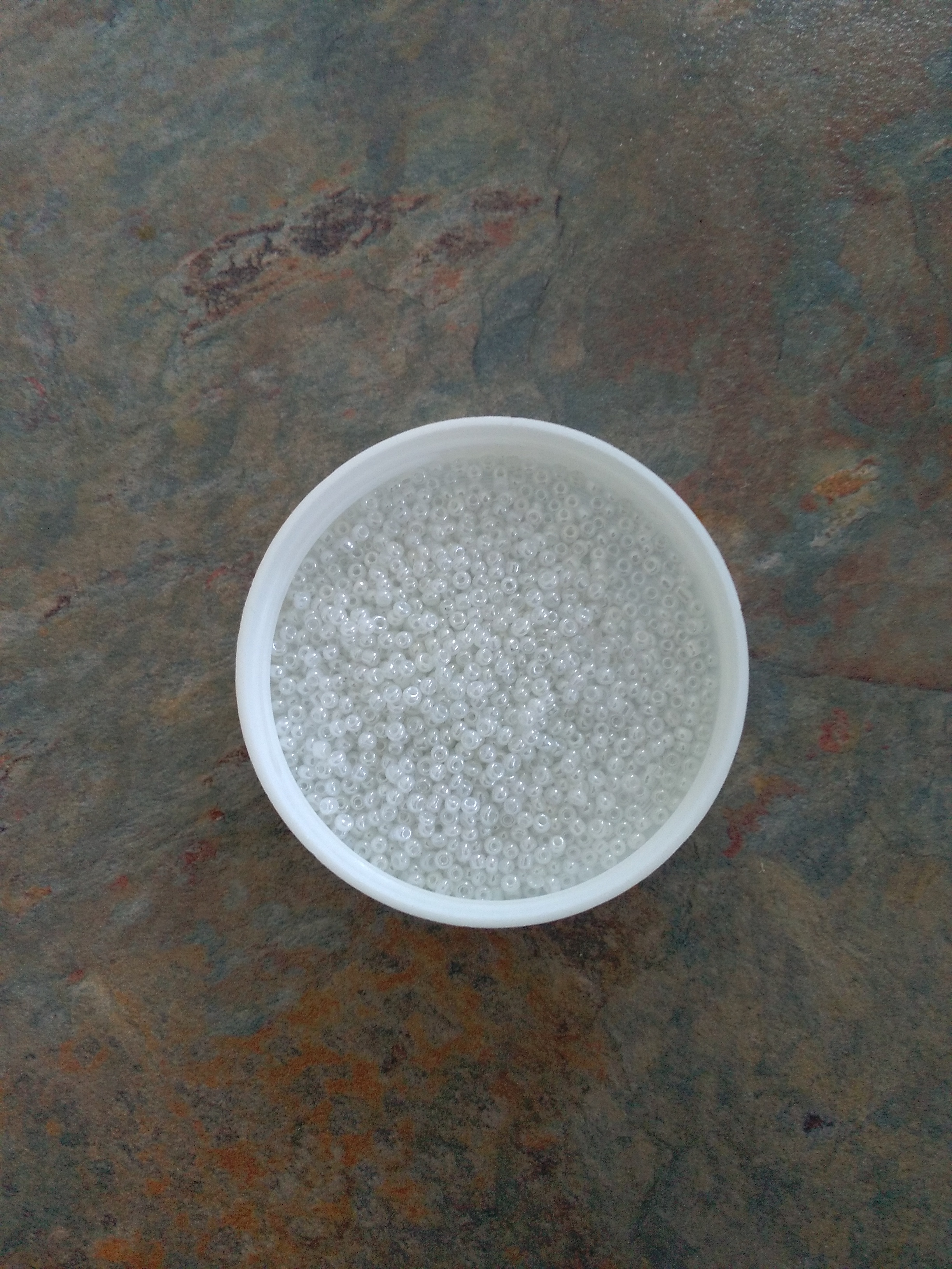 White Pearlized 10/0 Seed Beads