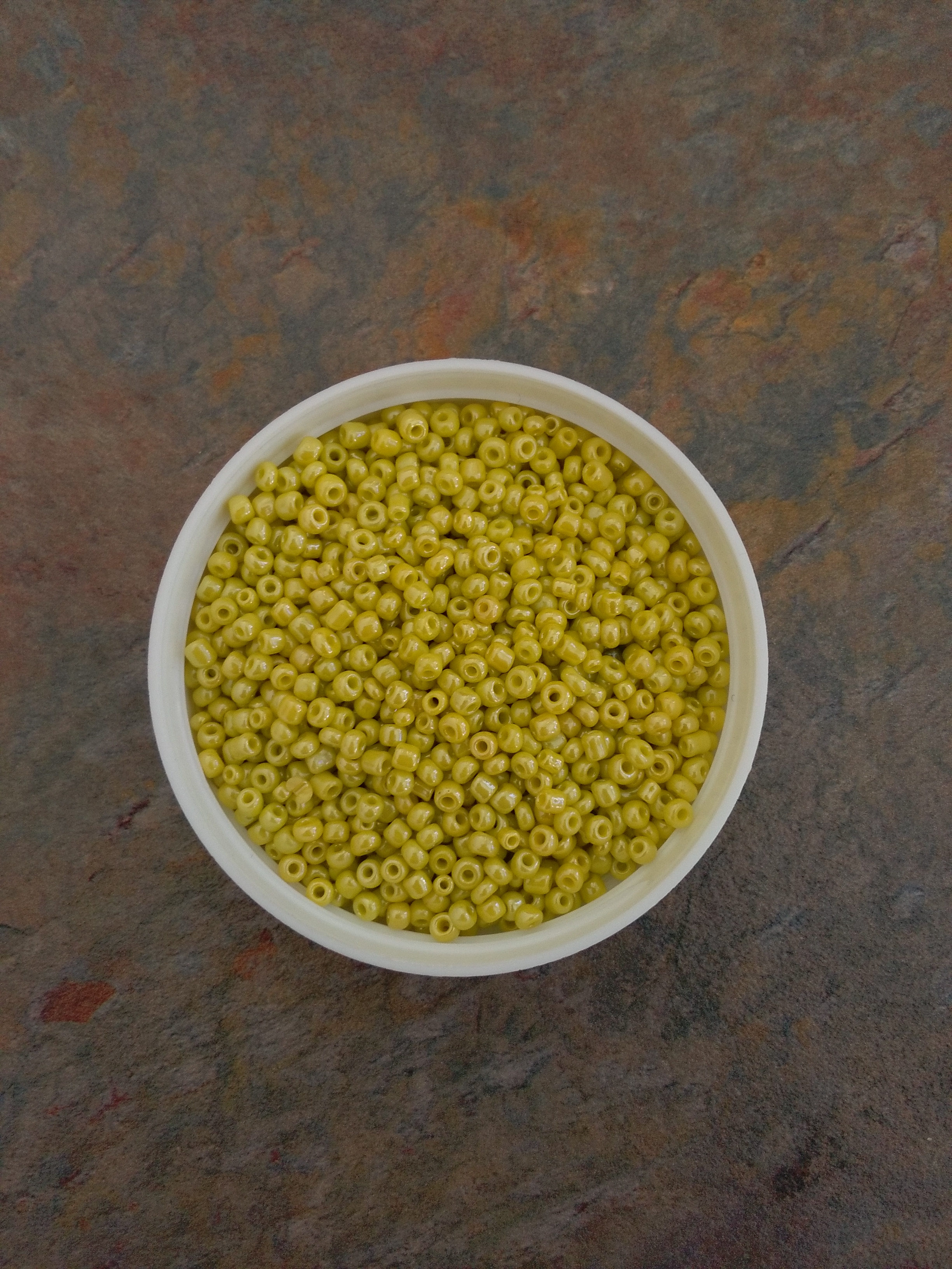 Pale Yellow Pearlized 8/0 Seed Beads