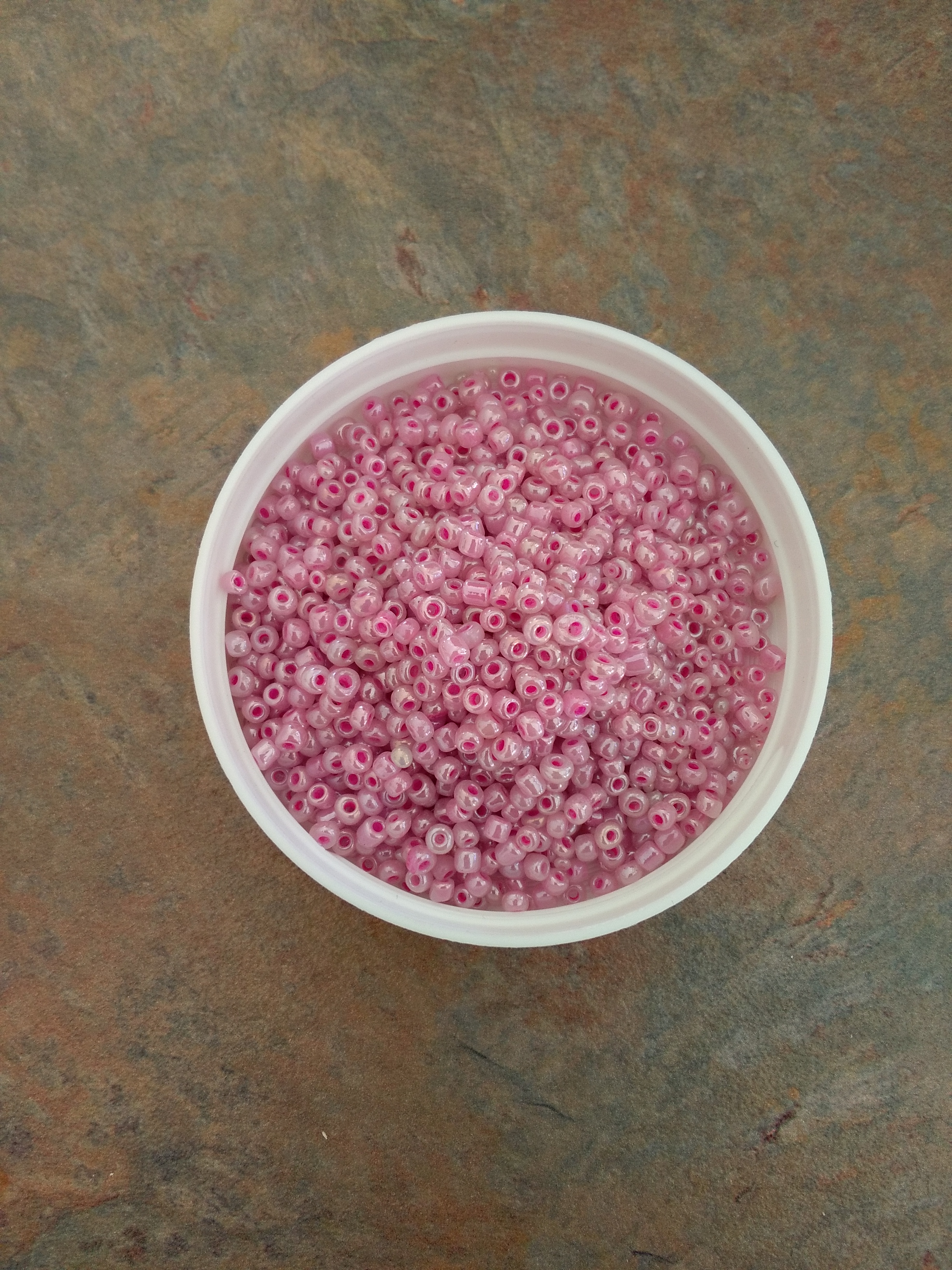 Pink Pearlized 8/0 Seed Beads