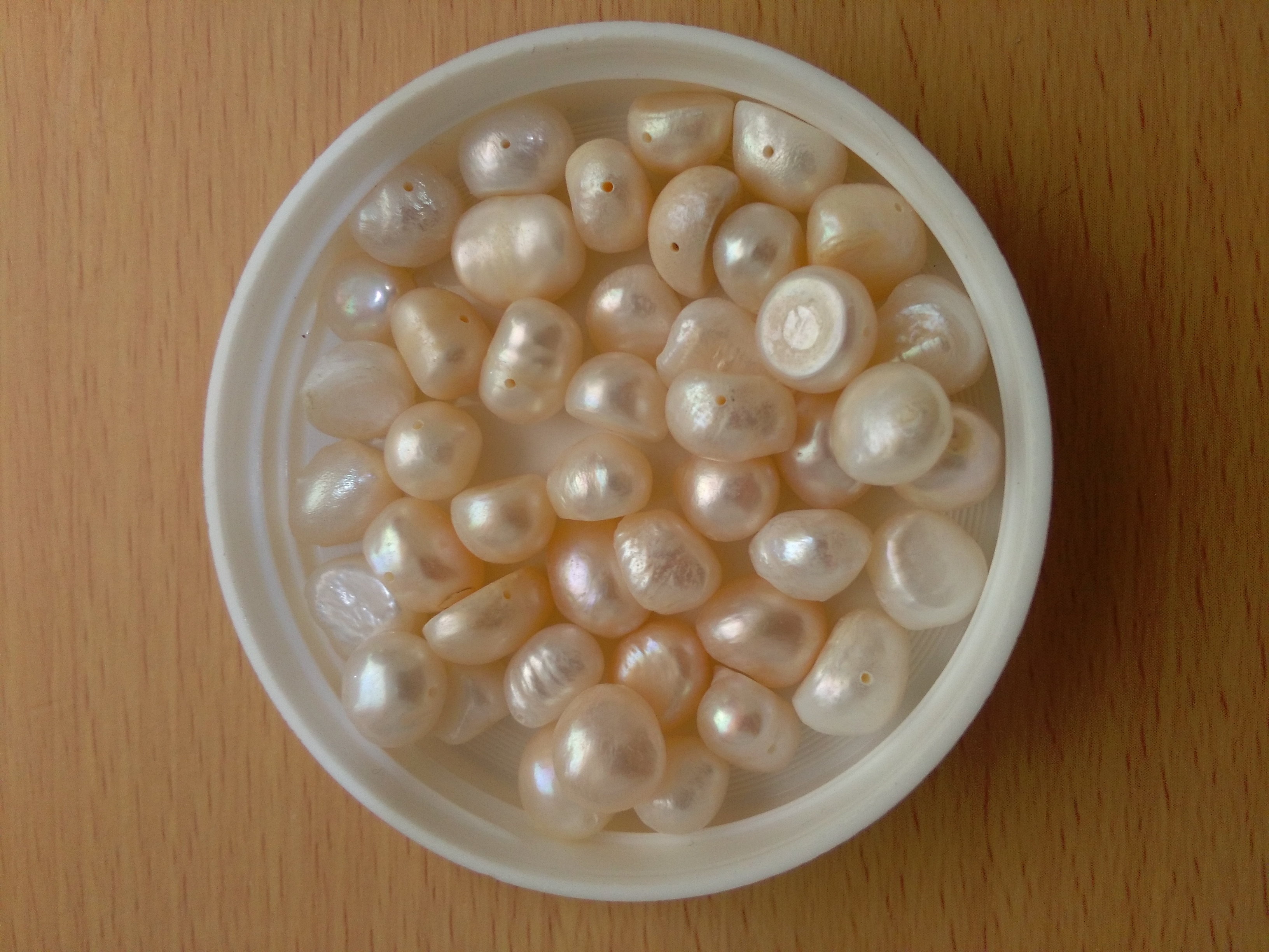 Cultured Pearl 7mm Potato Cream