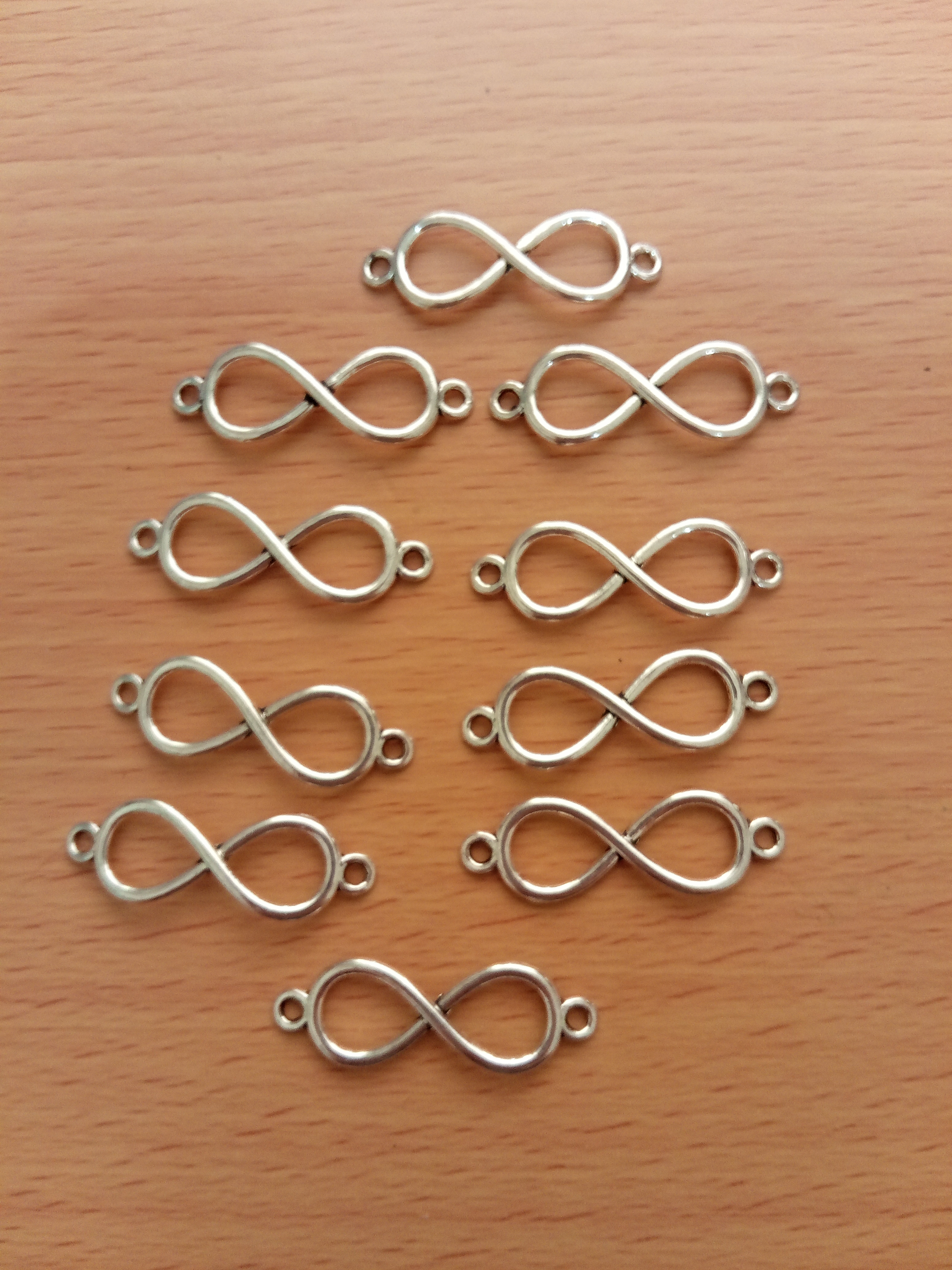 Tibetan Silver Infinity Connector 30x10mm