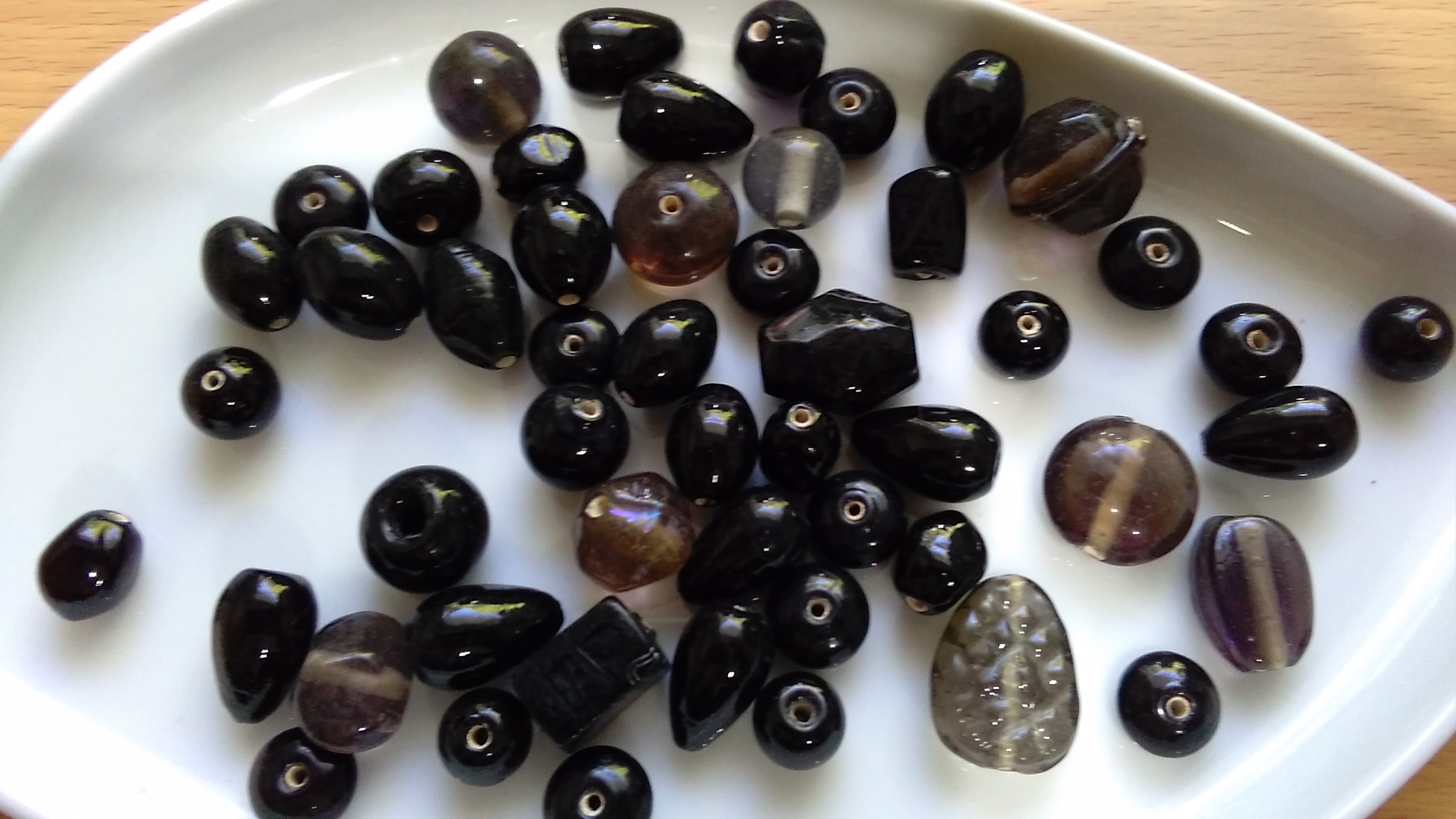 Black Fine Plain Glass Mix 100g