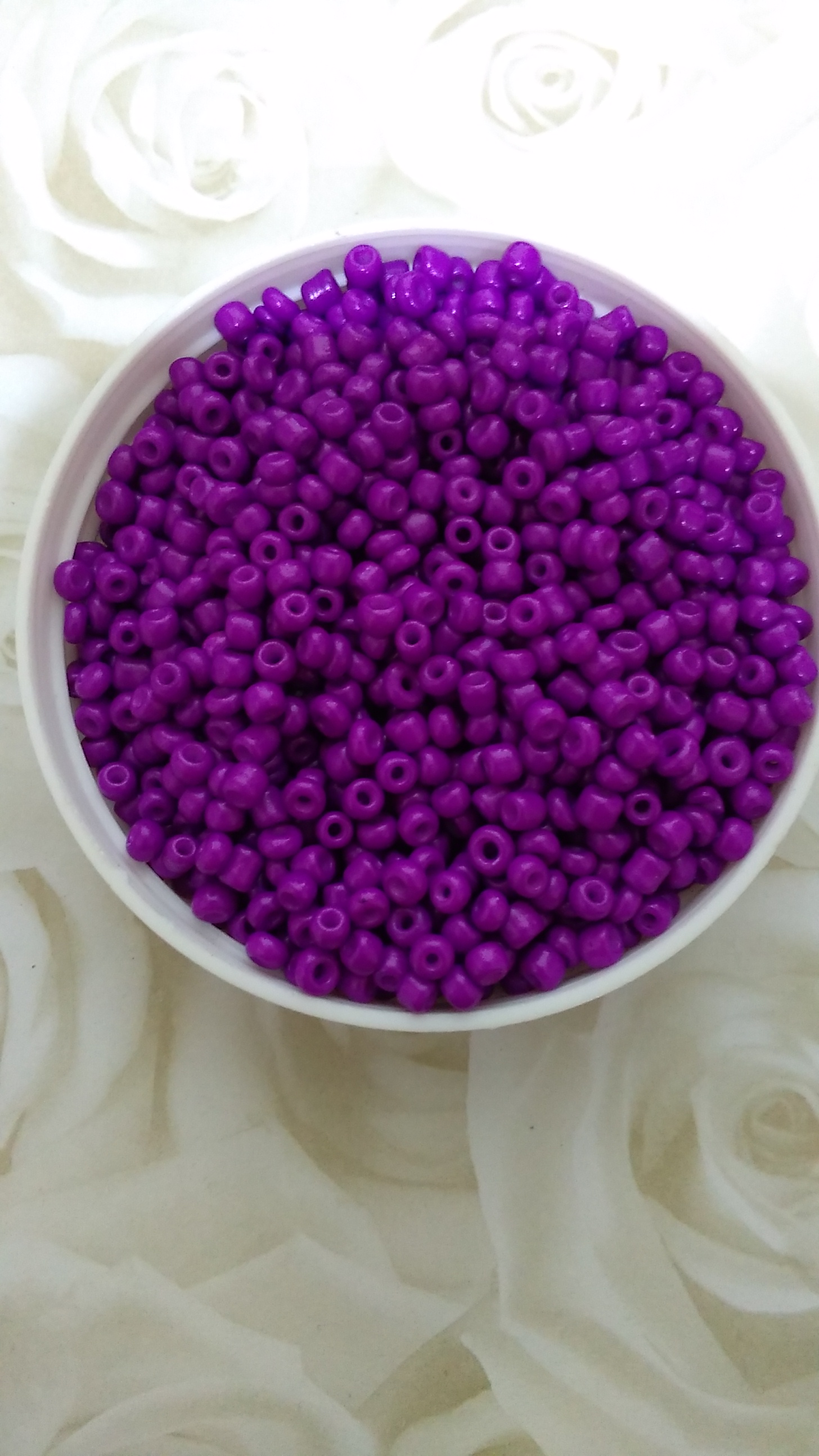 Bright Purple 8/0 Seed Beads