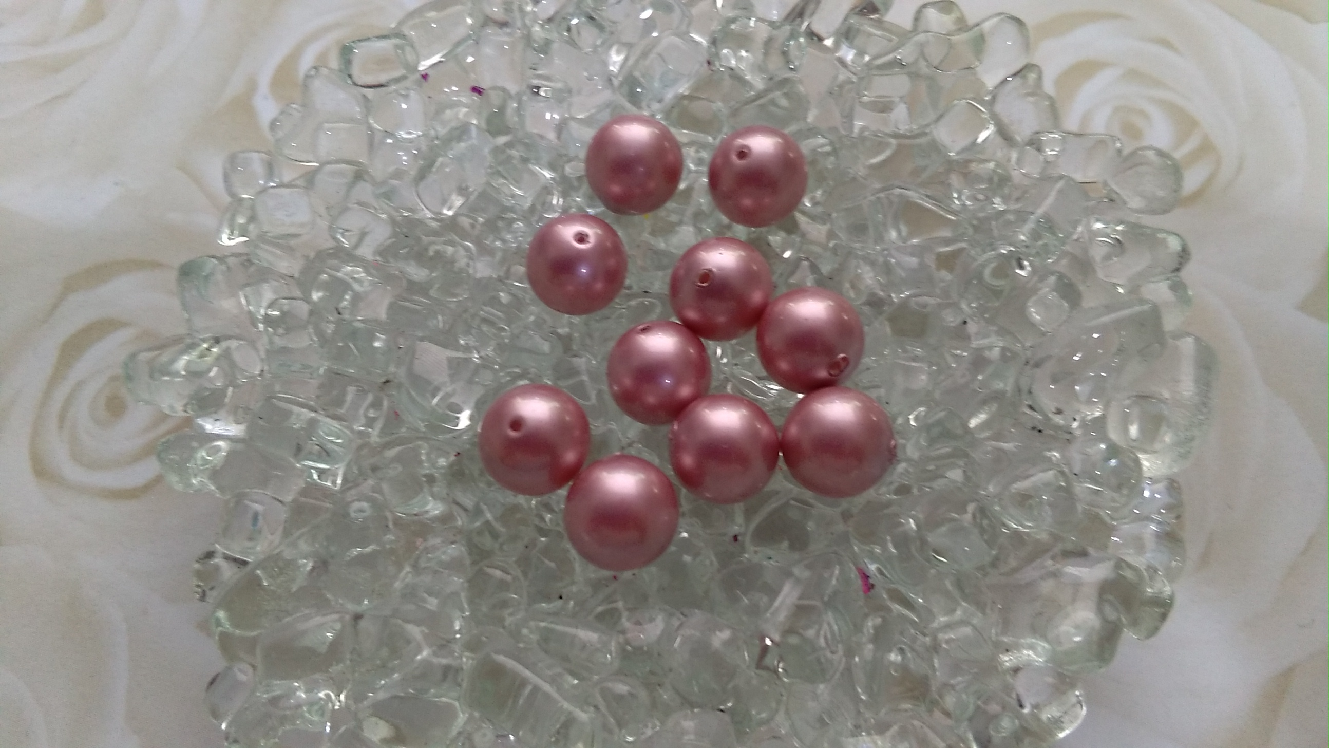 Swarovski Round Pearl 5810 Powder Rose Pearl 8mm - Each