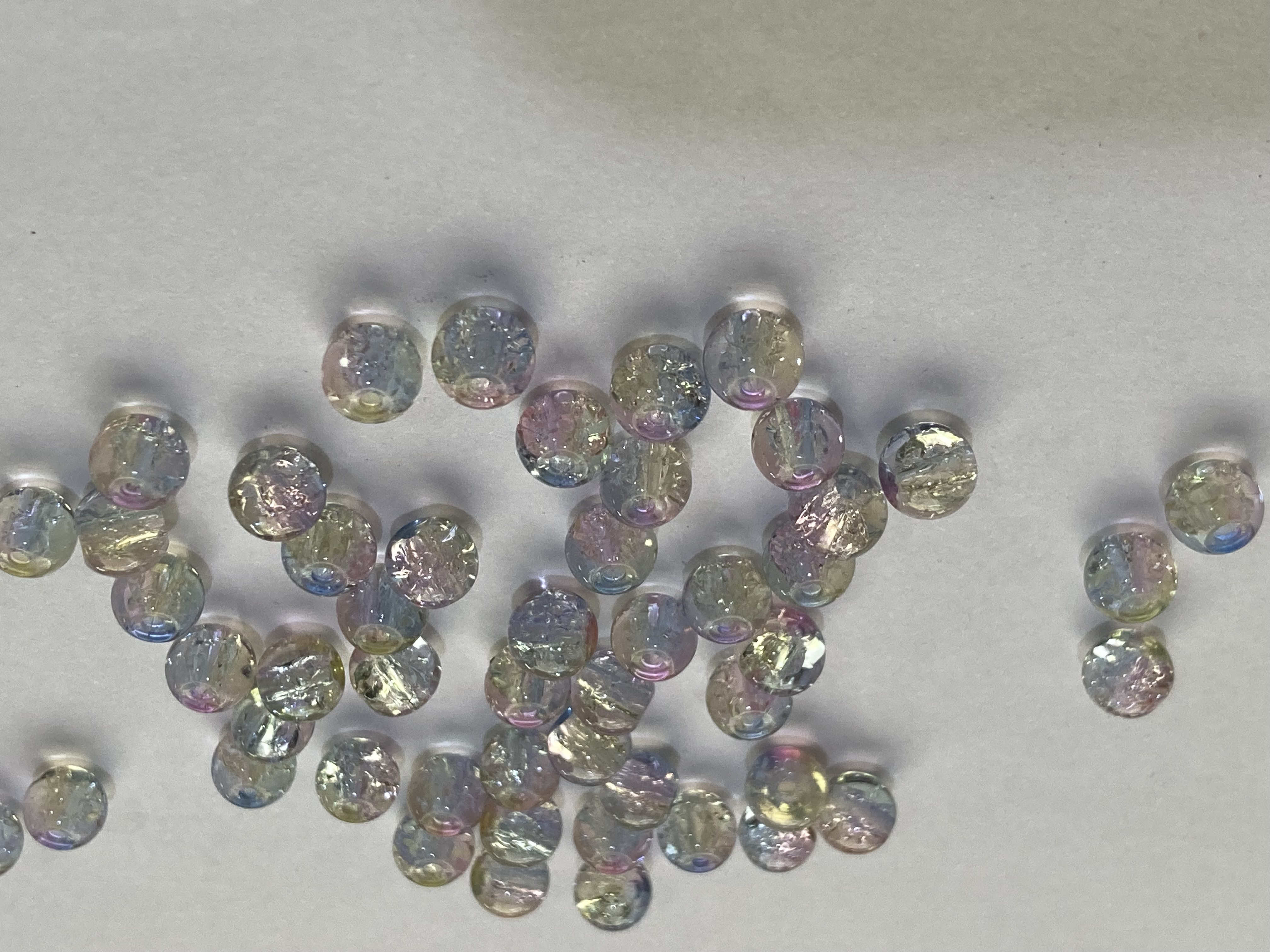 Glass Shimmering 6mm Filler Beads