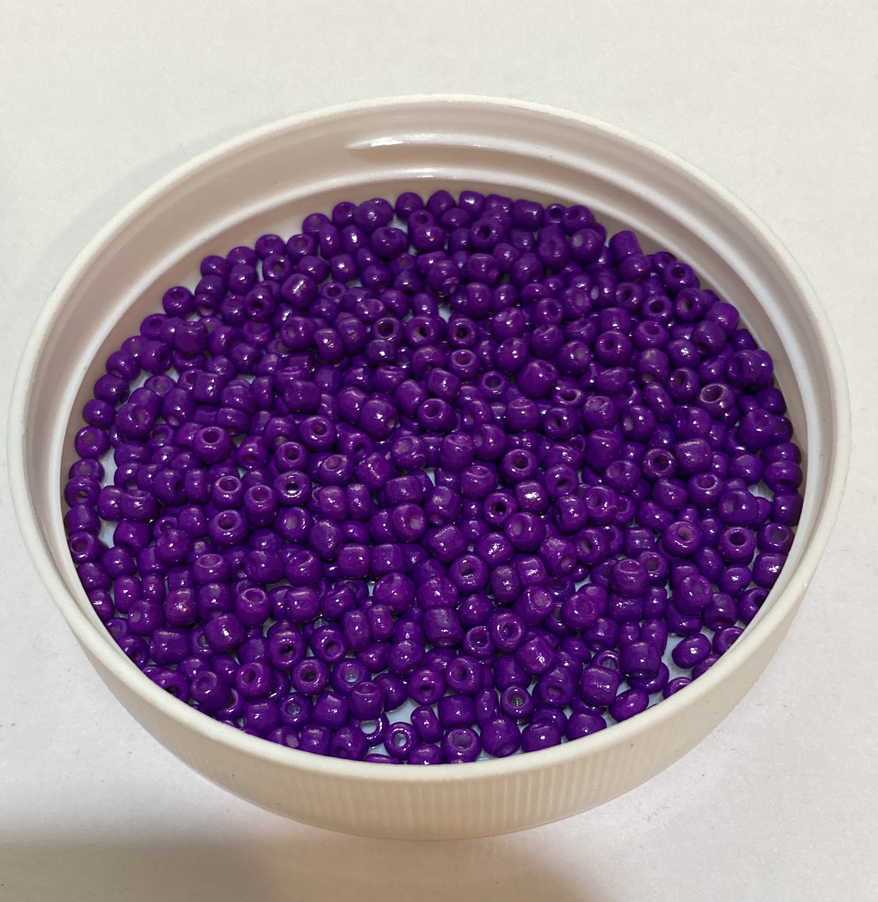 Glass Bright Purple 8/0 Seed Beads