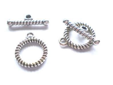 Tibetan Silver Toggle & T Bar Set