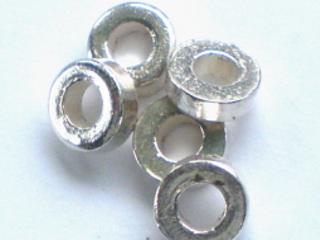 Tibetan Silver Disc with 3mm hole