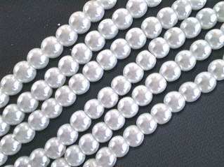 Glass Pearl 6mm White